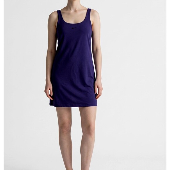 Nike Dresses & Skirts - Nike Bliss Luxe Training Athletic Dress Women Medium Navy Blue Skort Shorts